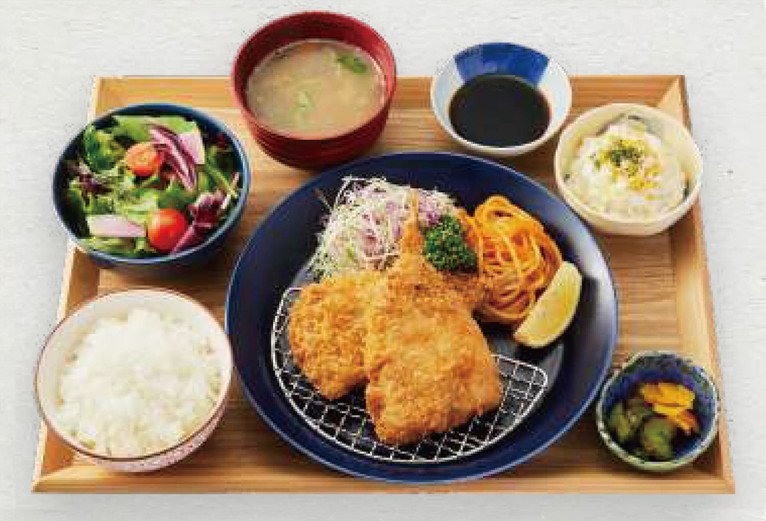 Large fried horse mackerel set meal from Nagasaki Prefecture